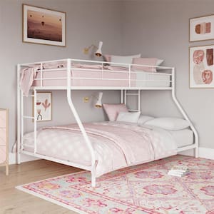 Fulton White Metal Twin Over Full Bunk Bed