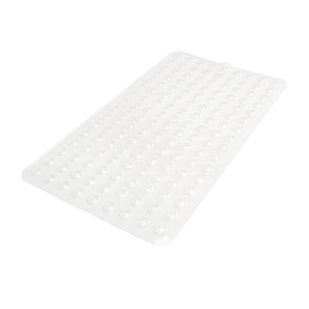 Clear Antimicrobial Non-Slip PVC Shower Mat
