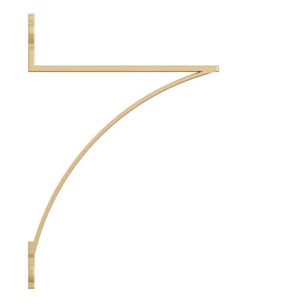 Lewiston Steel 7.37 in. L x 0.650 in. W 10.620 in. H Satin Gold 100 lbs. Decorative Shelf Bracket