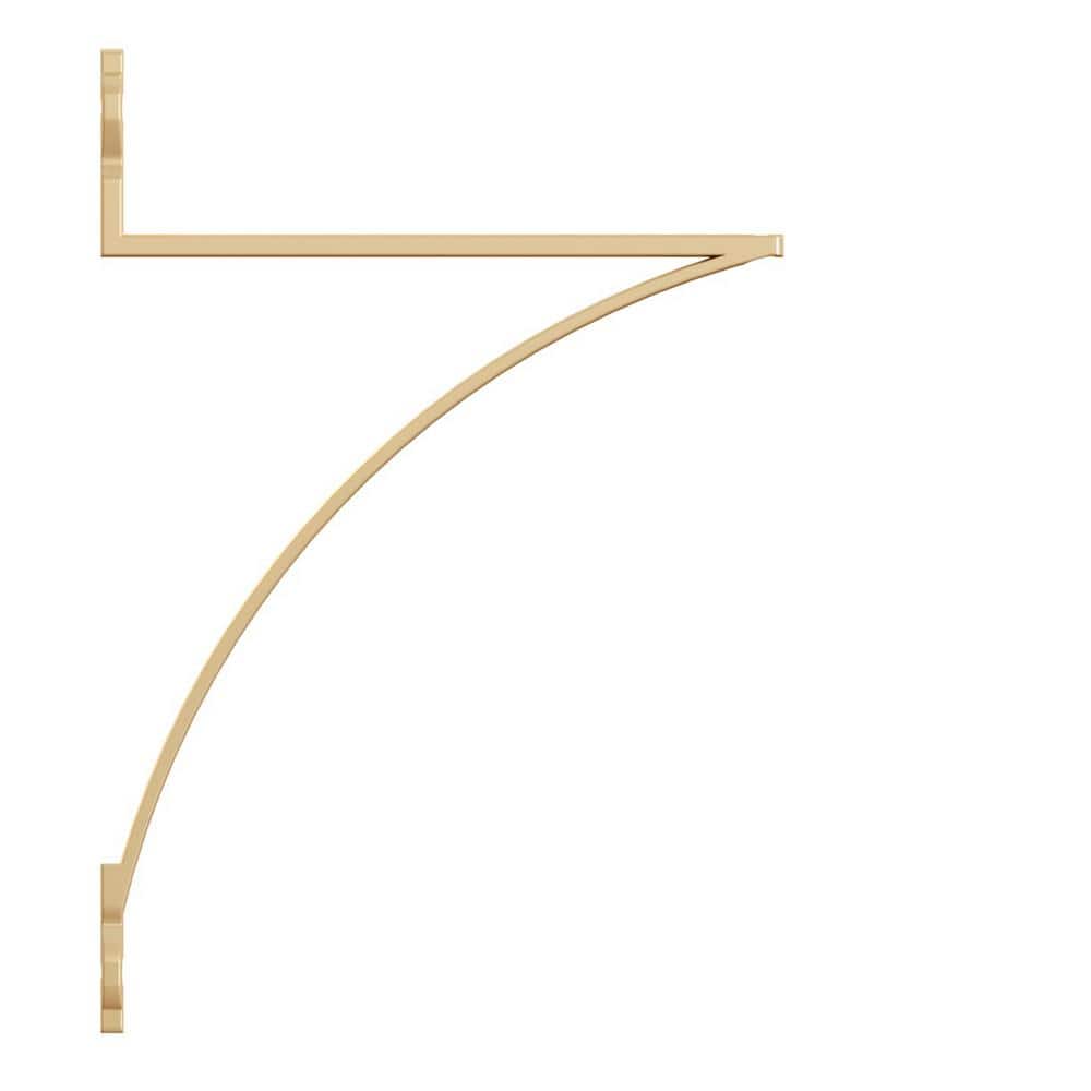 Lewiston Steel 7.37 in. L x 0.650 in. W 10.620 in. H Satin Gold 100 lbs. Decorative Shelf Bracket price history on PriceWatchPro