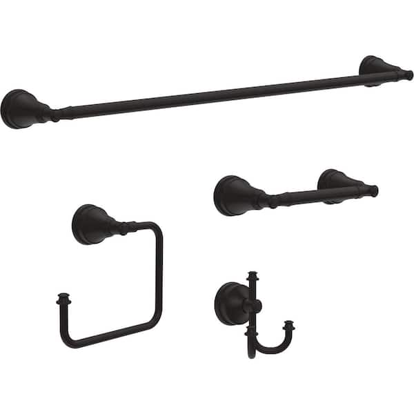 Delta Chamberlain Wall Mount Pivot Arm Toilet Paper Holder Bath Hardware  Accessory in Matte Black CML50-MB-R - The Home Depot