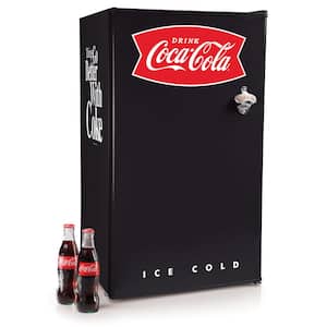 Coca-Cola Classic Coke Bottle 4L Mini Fridge for Bedroom 6 Can Portable  Cooler, Personal Travel Refrigerator for Snacks Lunch Drinks Cosmetics,  Desk