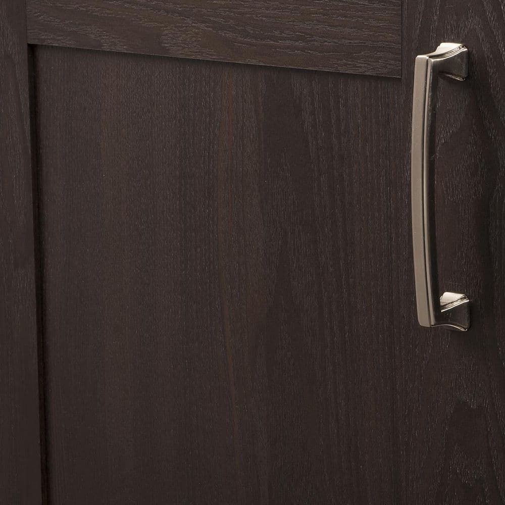 Satin Nickel Brushed Bar Cabinet Pull with Mounting Hardware