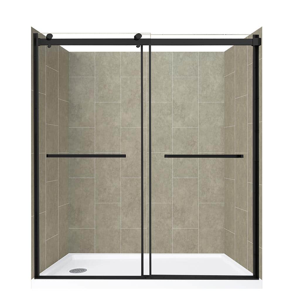 CRAFT + MAIN 60 in. L x 32 in. W x 78 in. H Left Drain Alcove Shower