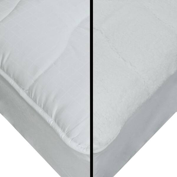 Unbranded Twice As Nice 15 in. King Polyester Mattress Pad