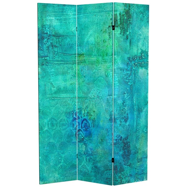 6 ft. Water Bird Printed 3-Panel Room Divider