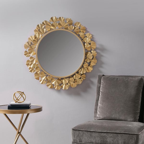 Decorative Round Wall Mirror Set of 3, Accent Round Mirrors From Peru,  Modern White, Silver & Gold Mirror for Living Room, Holiday Decor -   Hong Kong