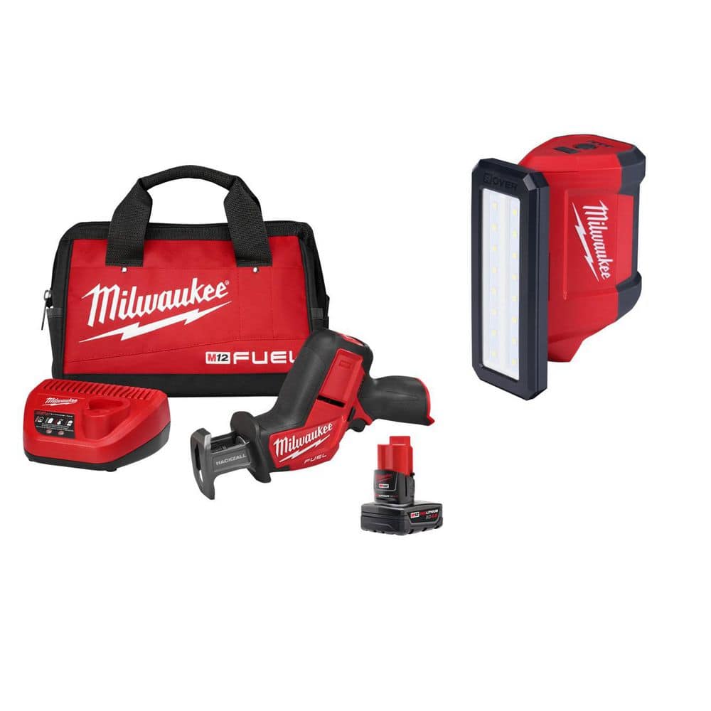 M12 FUEL 12V Lithium-Ion Brushless Cordless HACKZALL Reciprocating Saw Kit w/ One 4. 0Ah Batteries Charger, Bag, &Light price history on PriceWatchPro