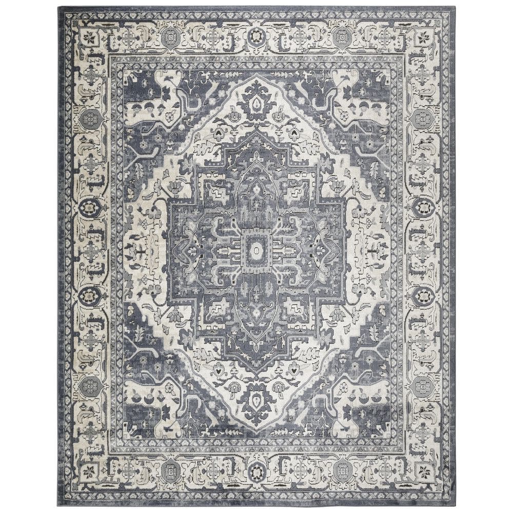 Concerto Navy Ivory 8 ft. x 10 ft. Center medallion Area Rug price history on PriceWatchPro