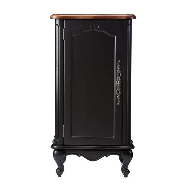 Home Decorators Collection Provence 18 in. W Floor Cabinet in Black