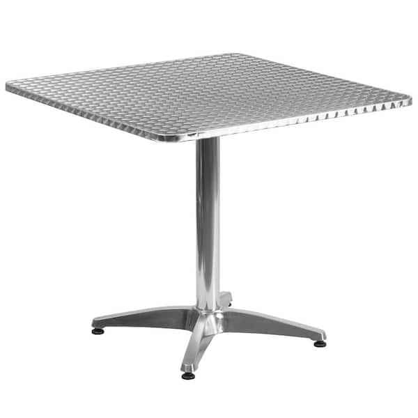 Carnegy Avenue Aluminum Square Metal Outdoor Bistro Table