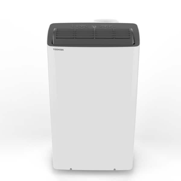Toshiba 12,000 BTU Portable Air Conditioner Cools 550 Sq. Ft. with Heater,  Inverter and Wi-Fi in White RAC-PT1411HWRU - The Home Depot
