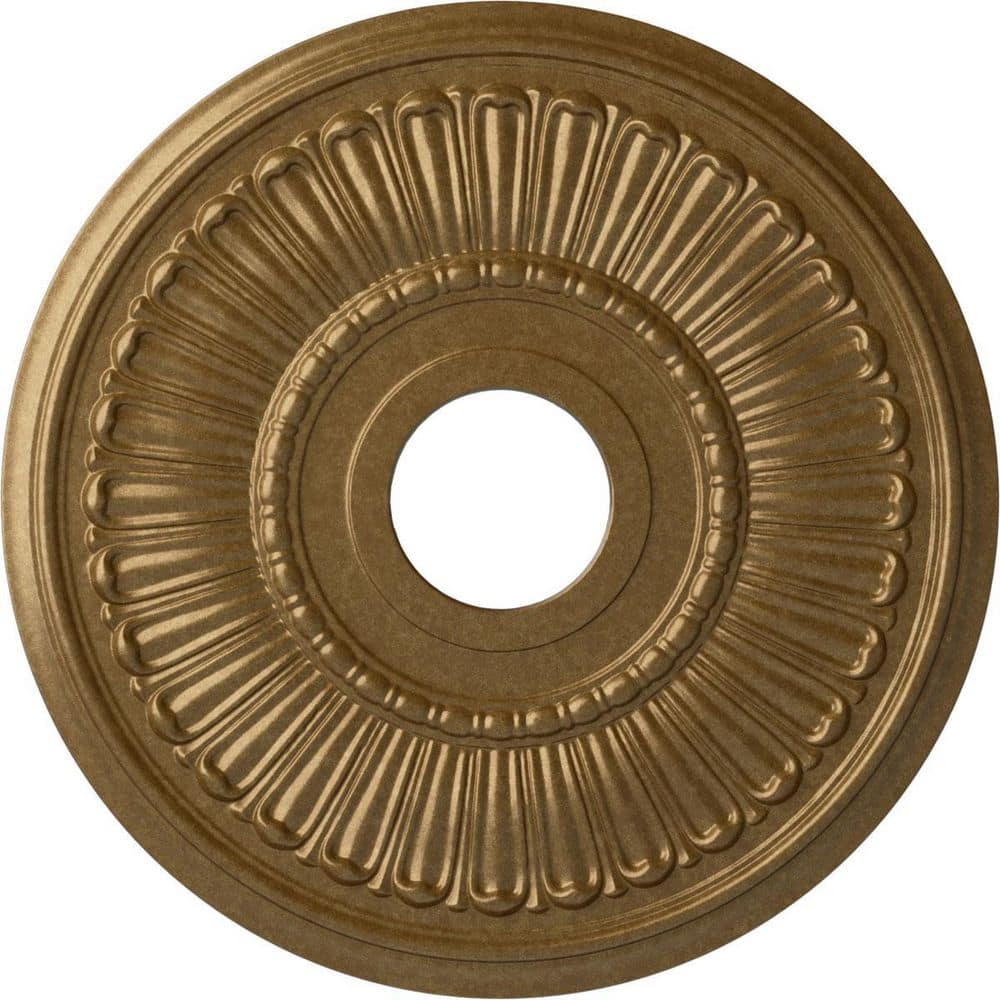 Melonie Pale Gold Urethane Ceiling Medallion 16"