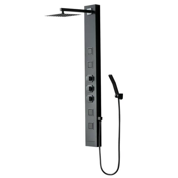 BWE 4Jet Rainfall Shower Panel System with Rainfall Shower Head and