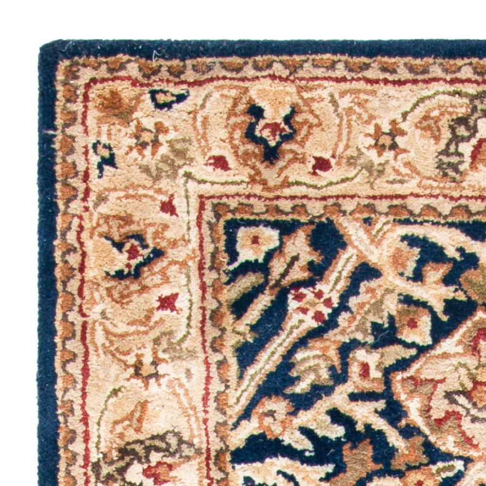 Persian Legend Blue and Gold Hand-Tufted Wool Runner Rug