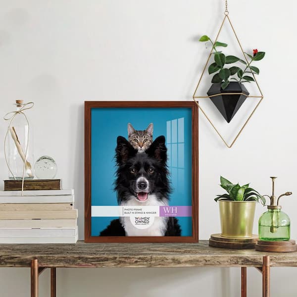 Woodgrain 11 in. x 14 in. Chestnut Picture Frame