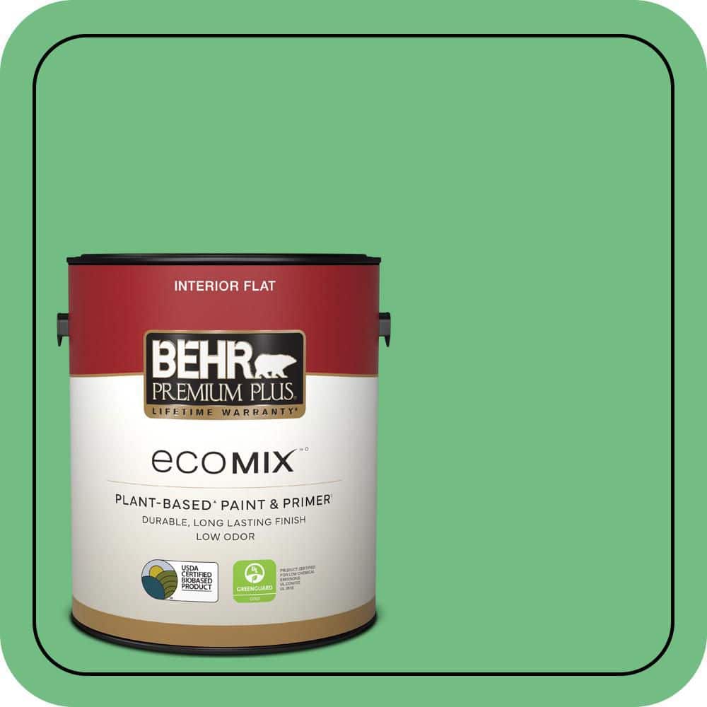 1 gal. #P400-5 Winter Shamrock Flat EcoMix Plant-Based Interior Paint & Primer price history on PriceWatchPro