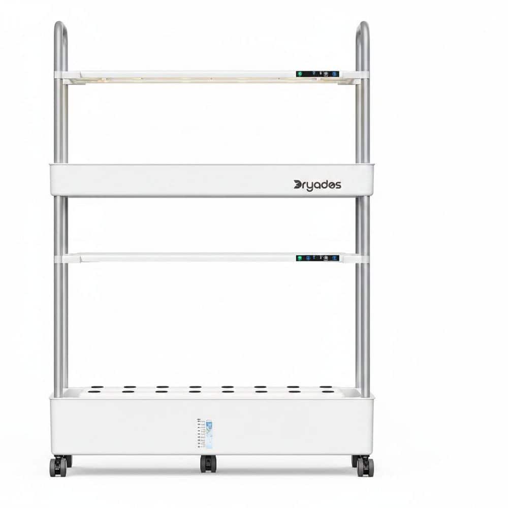 Dryades 32-Pod Vertical Hydroponic Garden System with Large