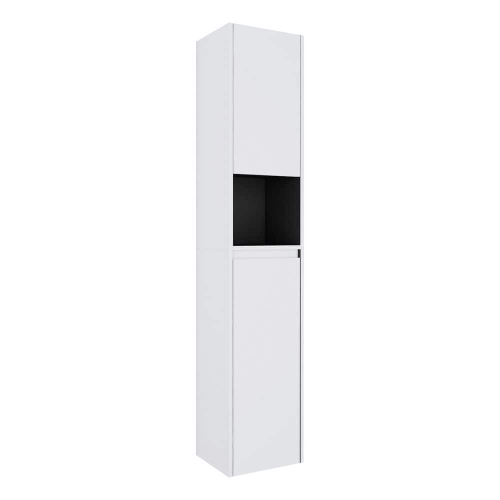 11.81 in. W x 59 in. H White Plywood Wall Mounted Medicine Cabinet without Mirror with 2 Soft Close Doors price history on PriceWatchPro
