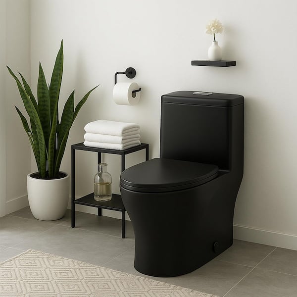 Dual Flush 1-piece 1.28/1.6 GPF Elongated One Piece Toilet with Soft Closing Seat Dual Flush 1-piece 1.28/1.6 GPF Elongated One Piece Toilet with Soft Closing Seat