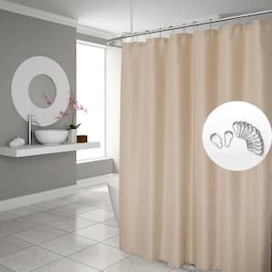 Shower Curtain Hotel White Shower Curtain Bathroom Curtain Shower Curtain Set With 12 Hooks 70 X 72 Long Shower Curtains