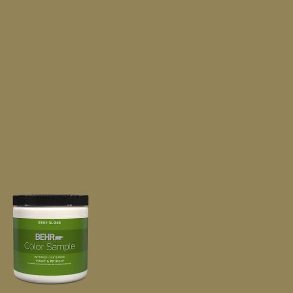 BEHR PREMIUM PLUS 8 oz. #S330-6 Dash of Oregano Semi-Gloss Interior ...