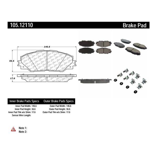 Centric Parts Disc Brake Pad Set