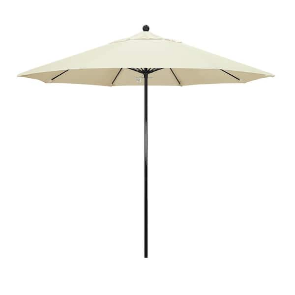 California Umbrella 9 Ft. Fiberglass Market Push Lift Patio Umbrella In 