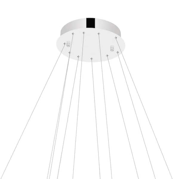 CWI Lighting Madeline LED Chandelier With Chrome Finish