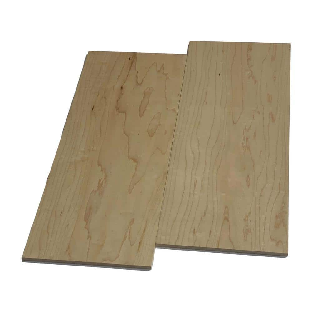 Swaner Hardwood 14 In X 55 In X 8 Ft Uv Prefinished Maple S4s Hardwood Board 2 Pack 