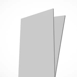 Dove Gray 11.5 in. H x 23.5 in. Peel and Stick Faux Solid Colored Boards (10,18.8 sq. ft.)