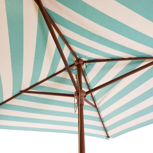 destinationgear classic wood 6.5' square patio umbrella Classic Wood 6.5 ft Square Market Umbrella