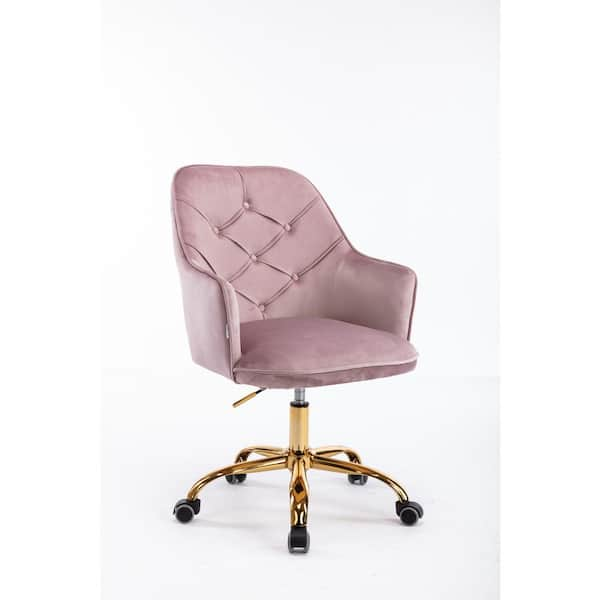 dusty pink swivel chair