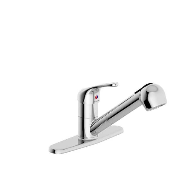 Symmons Unity Single-Handle Pull-Out Sprayer Kitchen Faucet in Chrome