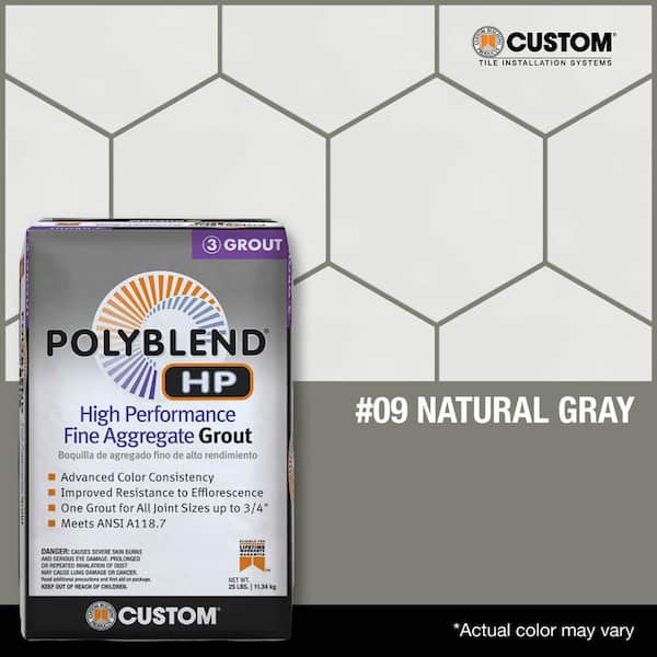 Polyblend HP #09 Natural Gray 25lb High Performance Fine Aggregate Grout