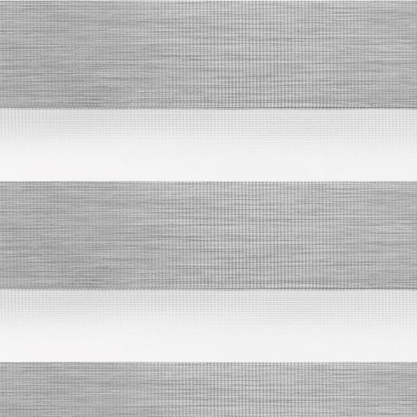 Lumi Gray Polyester 35 in.W x 72 in.L Light Filtering Cordless
