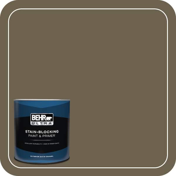 BEHR ULTRA 1 qt. #N310-7 Classic Bronze Satin Enamel Exterior Paint & Primer