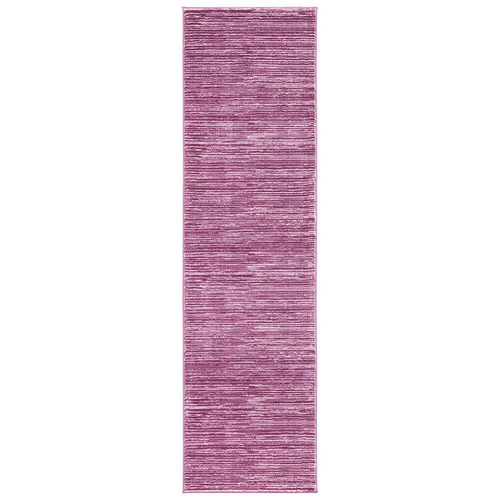 Purple Polypropylene 2 ft. 2 in. x 10 ft. Solid Color Indoor Runner Rug