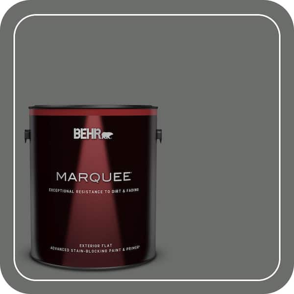 BEHR MARQUEE 1 gal. #PPU25-03 Shadows Flat Exterior Paint & Primer