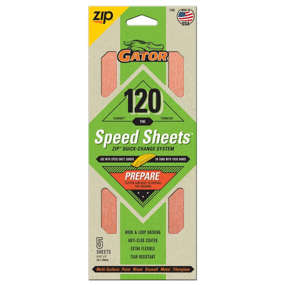 Gator Mouse Refill 120 Grit 15pk 15-Piece Aluminum Oxide 120-Grit Detail Sandpaper 3667