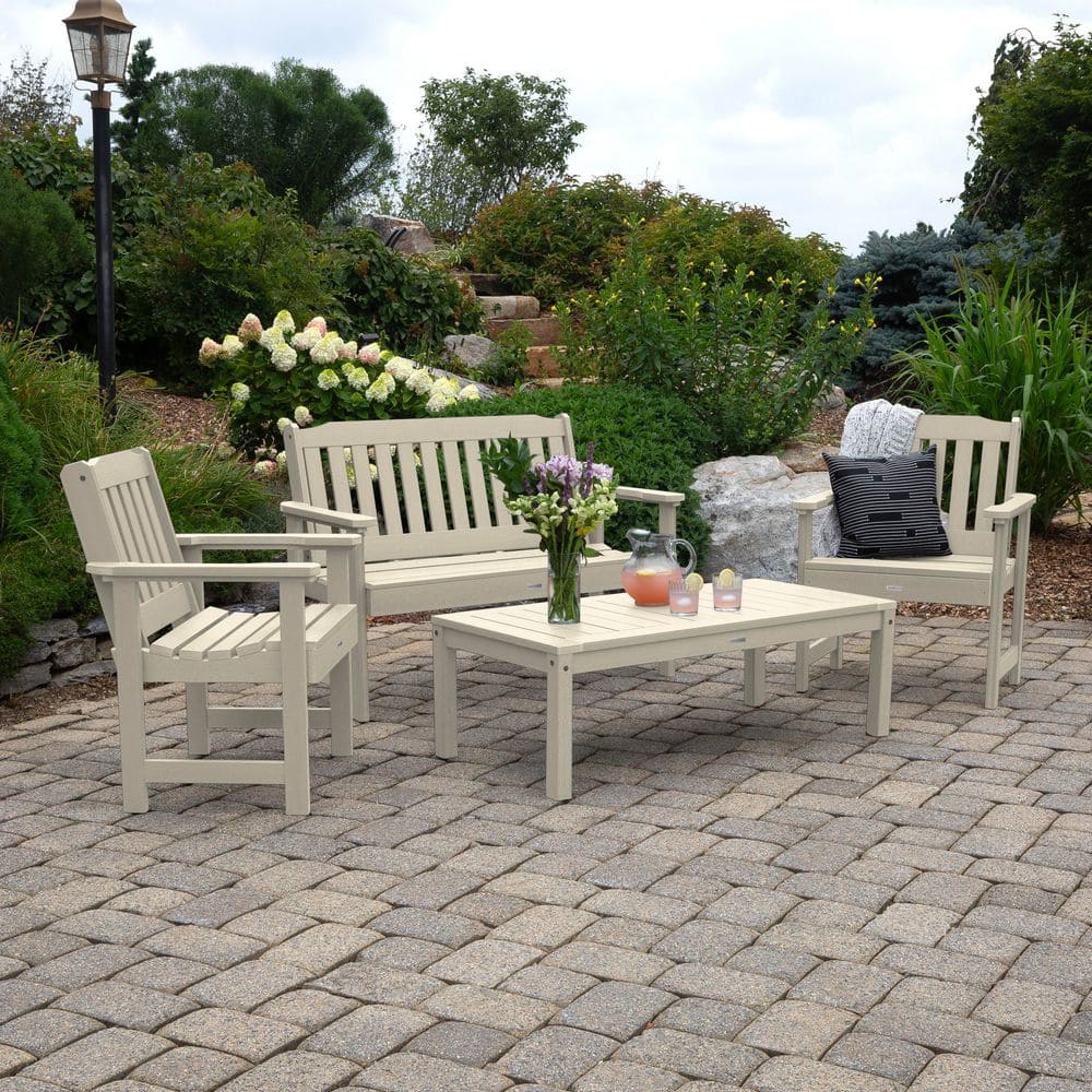 Lehigh Whitewash 4-Piece Recycled Plastic Outdoor Conversation Set price history on PriceWatchPro