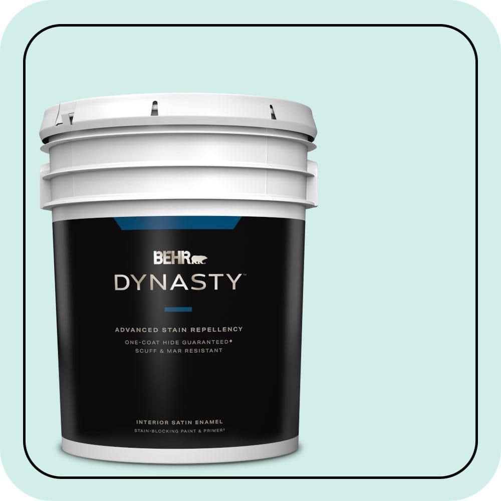 5 gal. #490A-1 Teal Ice Satin Enamel Interior Stain-Blocking Paint & Primer price history on PriceWatchPro
