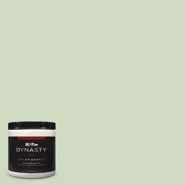 BEHR DYNASTY 8 oz. #M380-2 Glade Green Matte Stain-Blocking Interior/Exterior Paint and Primer Sample