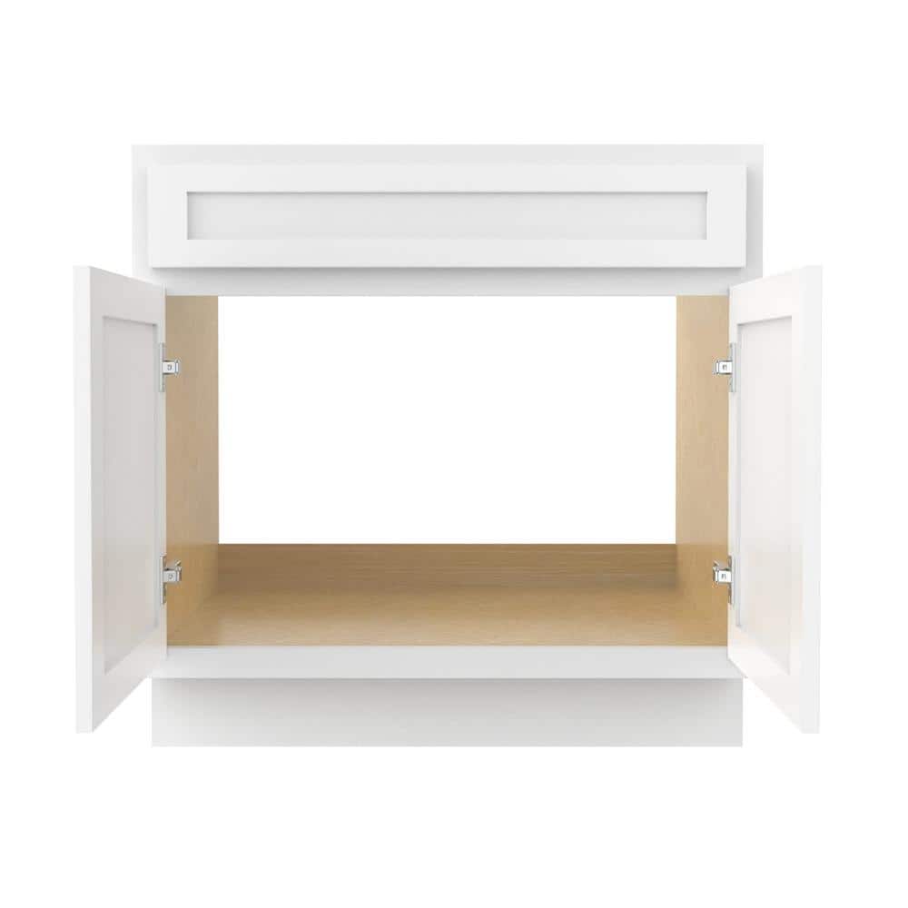 White Birchwood 36" Vanity Cabinet with Soft-Closing Doors