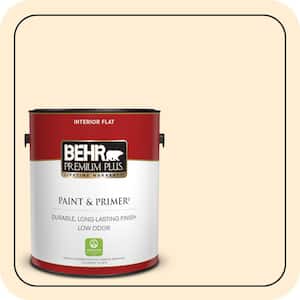 1 gal. #M270-1 Pearly White Flat Low Odor Interior Paint & Primer