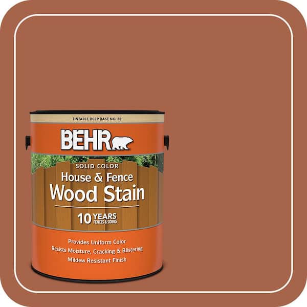 1 gal. #SC-236 Western Redwood Solid Color House and Fence Exterior Wood Stain