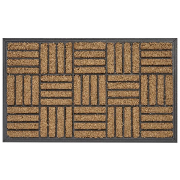 Trafficmaster Natural Coir Doormat Door Mat with PVC Backing 24 x