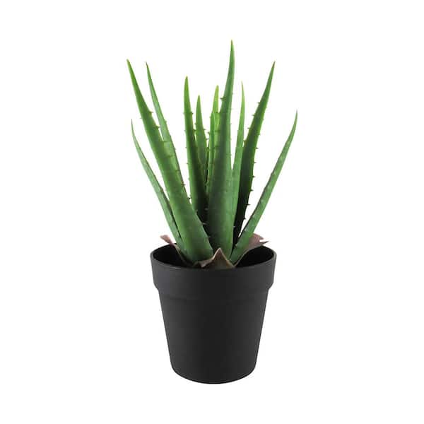13 .5in Soft Real Touch Artificial Aloe Succulent Plant in Pot