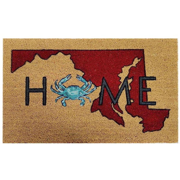 TrafficMaster Maryland State Home Multi 18 in. x 30 in. Coir Non-Slip Outdoor Door Mat