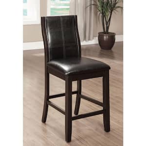 Townsend II Brown Cherry Transitional Style Counter Height Chair